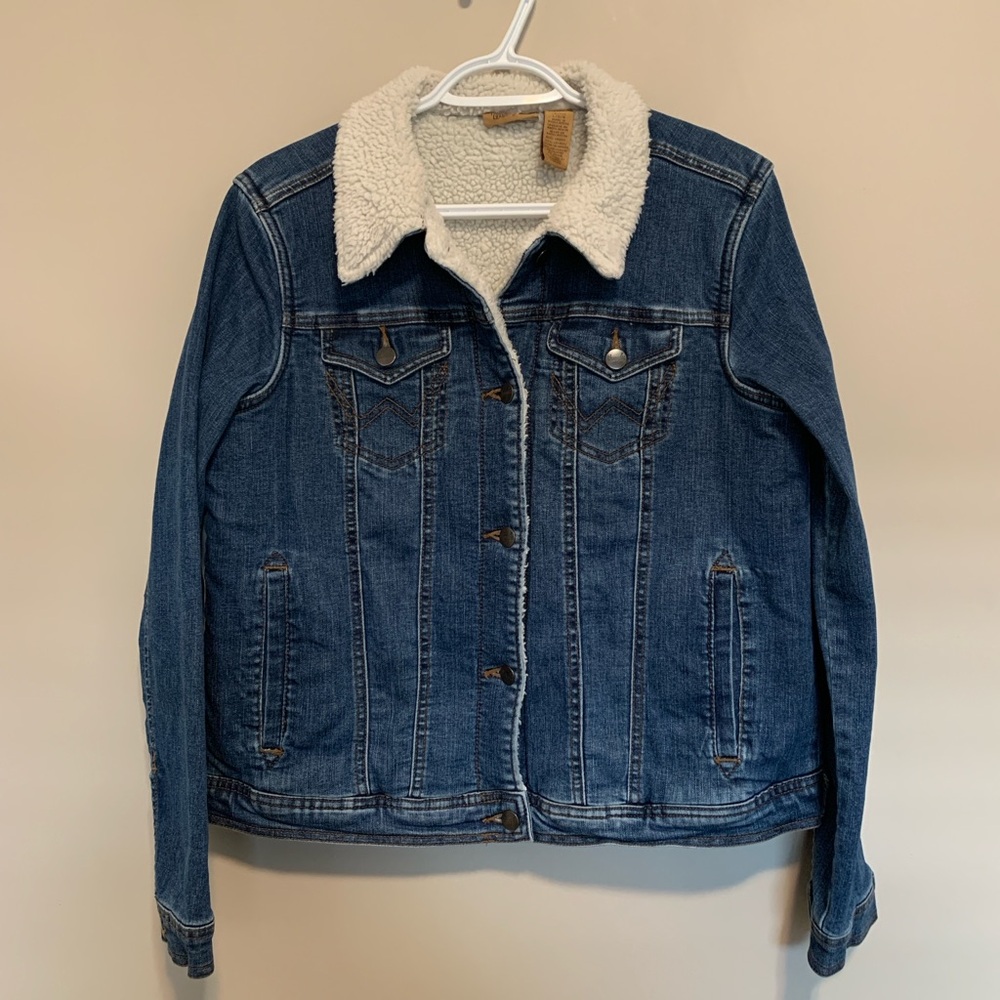 Wrangler Sherpa Denim Jacket, size L